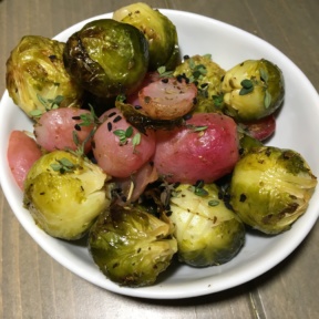 Gluten-free brussels sprouts from Divya's Kitchen